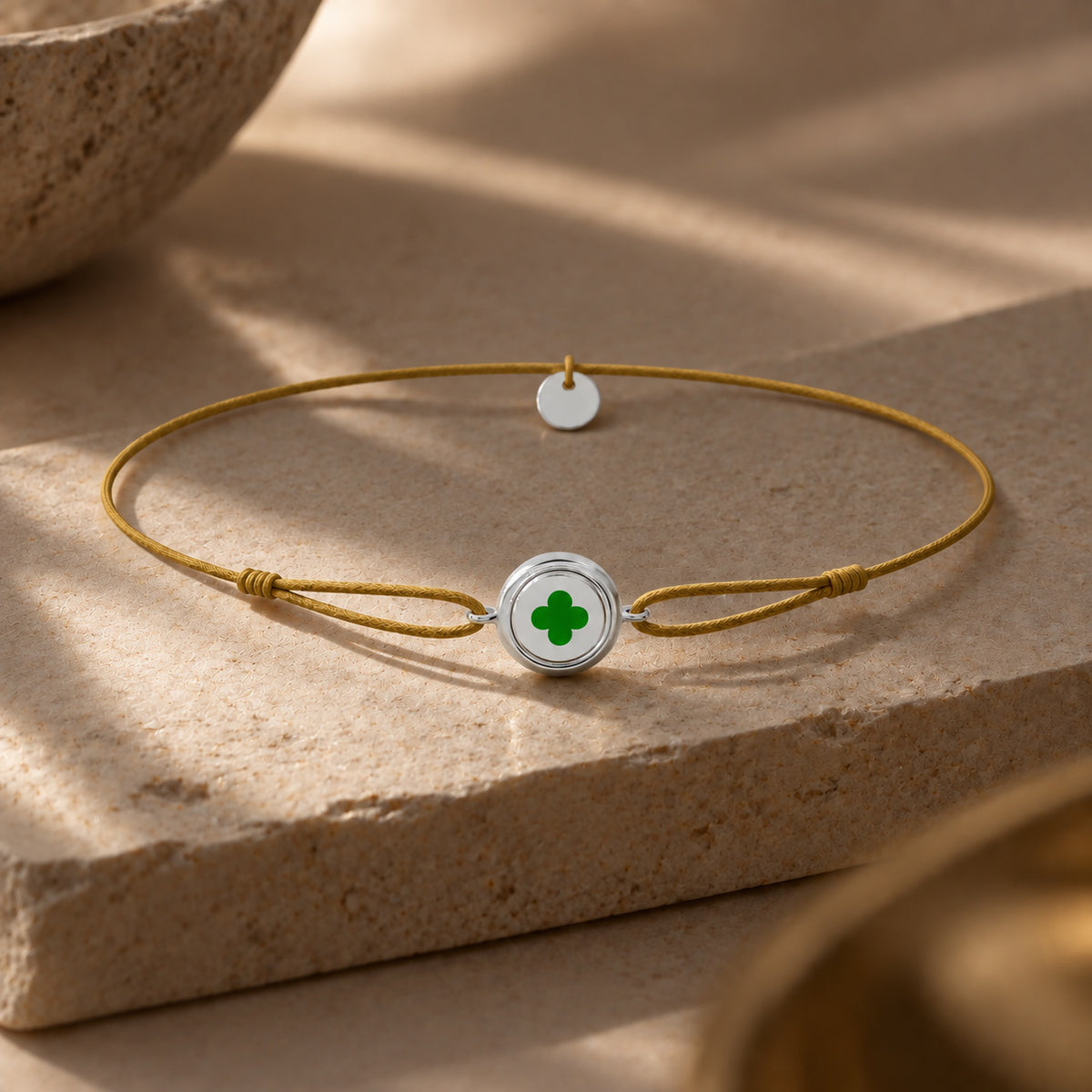 Enamel Charm Bracelet- Round Silver SB014