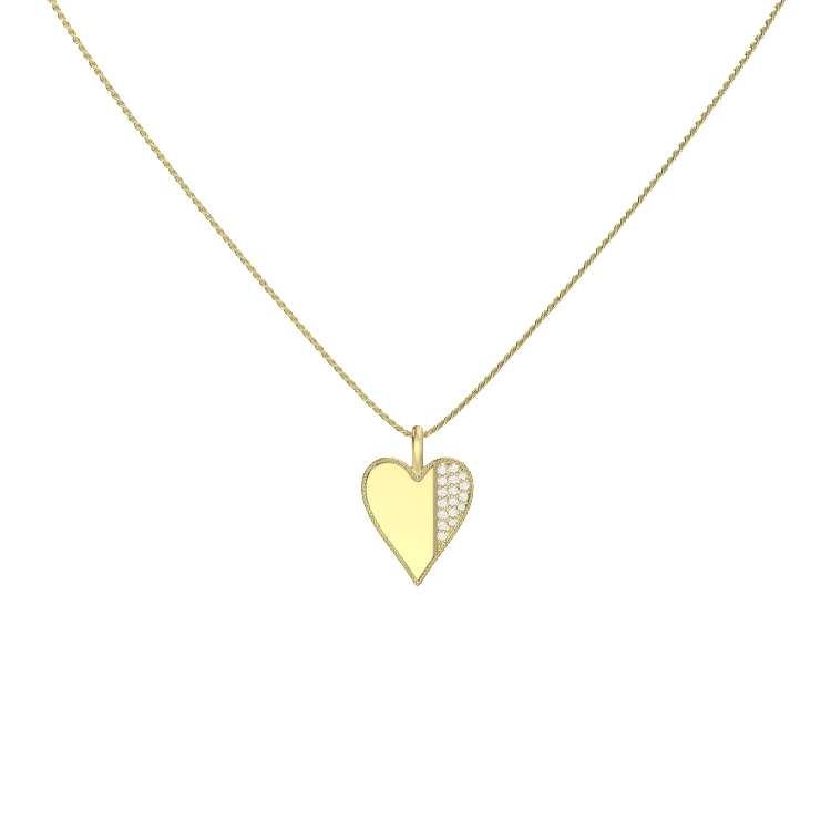 Rhodium Plated Plain-Edge Octagon Necklace SN045BRF (Brass)