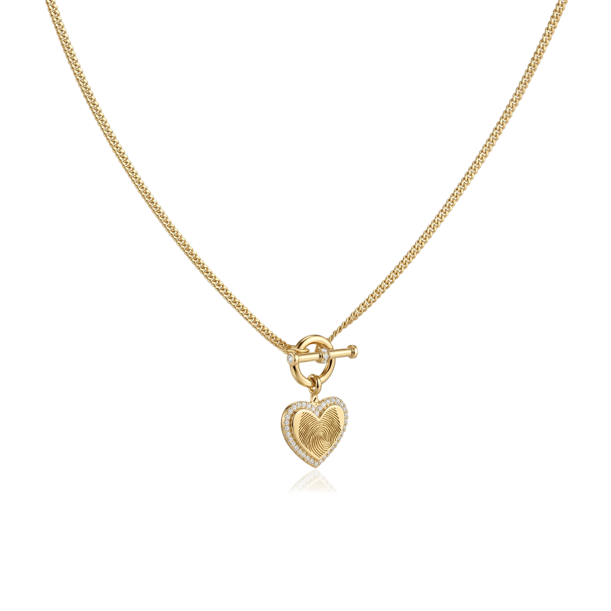 18K Gold Plated 1 Charm Necklace  SN050