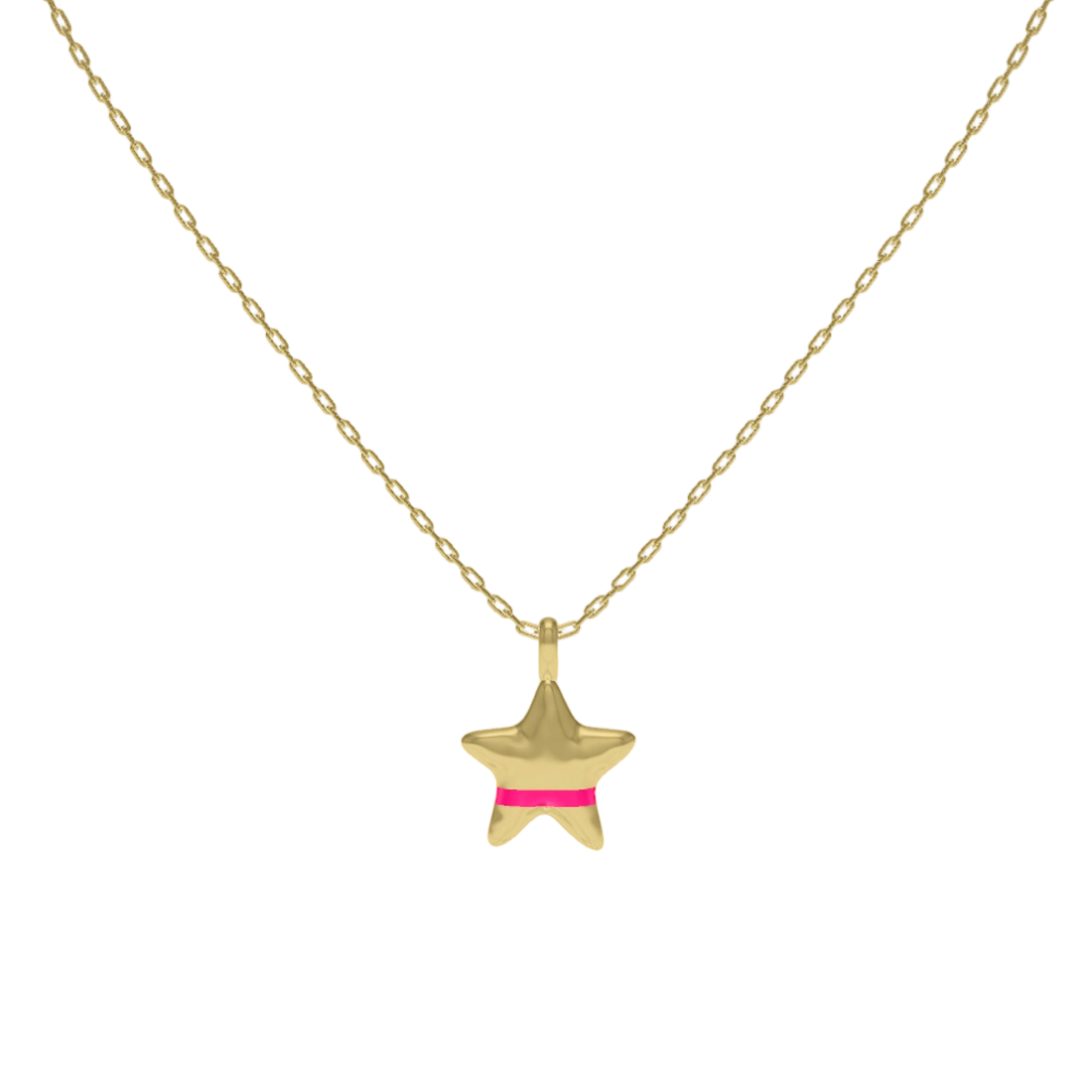 Gold Plated Star SoulPrint Enamel Necklace