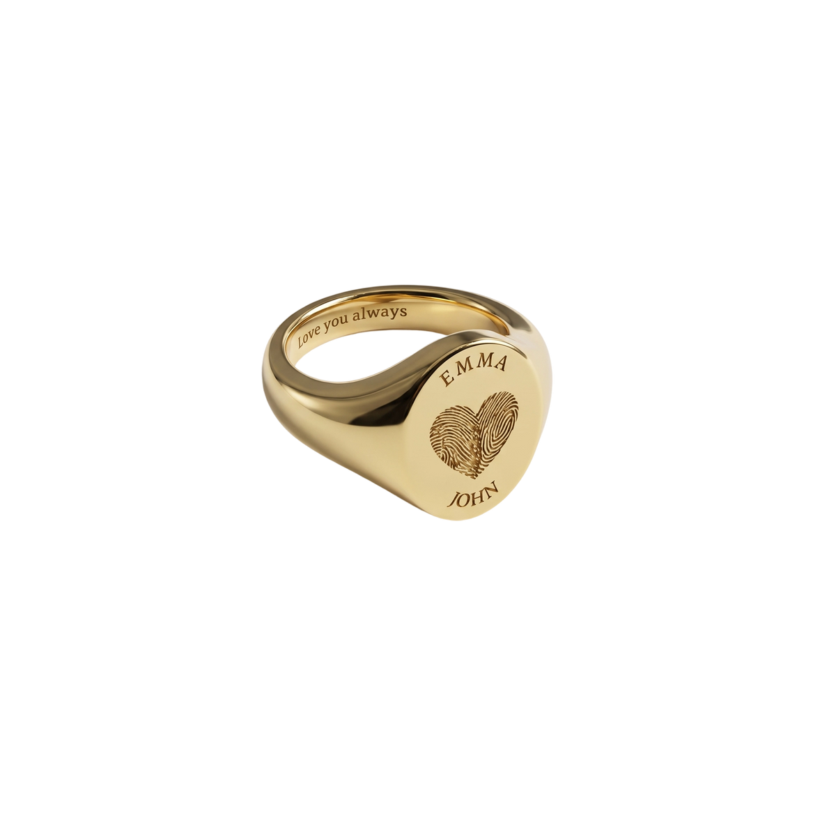 Oval Monogram Ring SR003FG