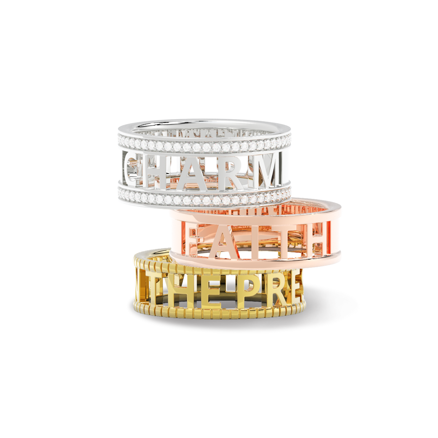 Milgrain Customique Signature Ring SR001B