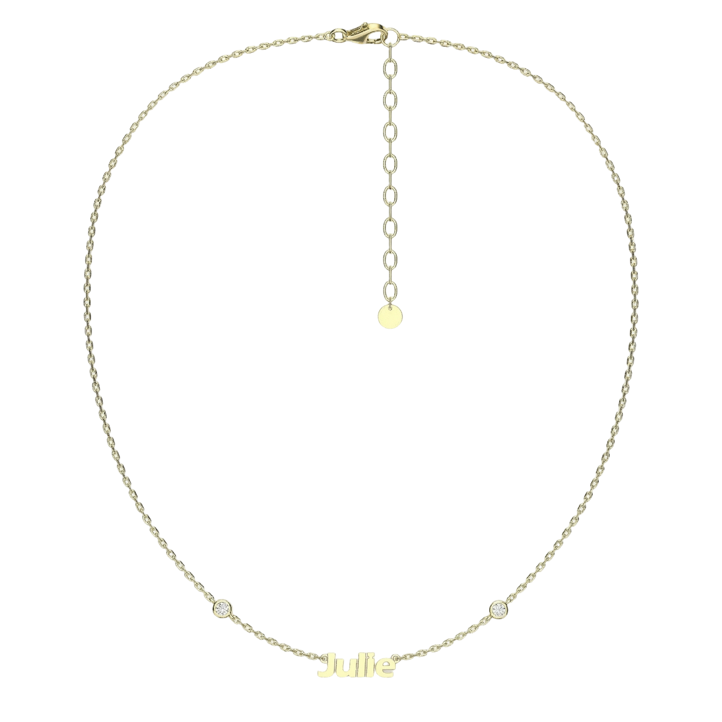 Name Necklace with Emotional Spark SN015B