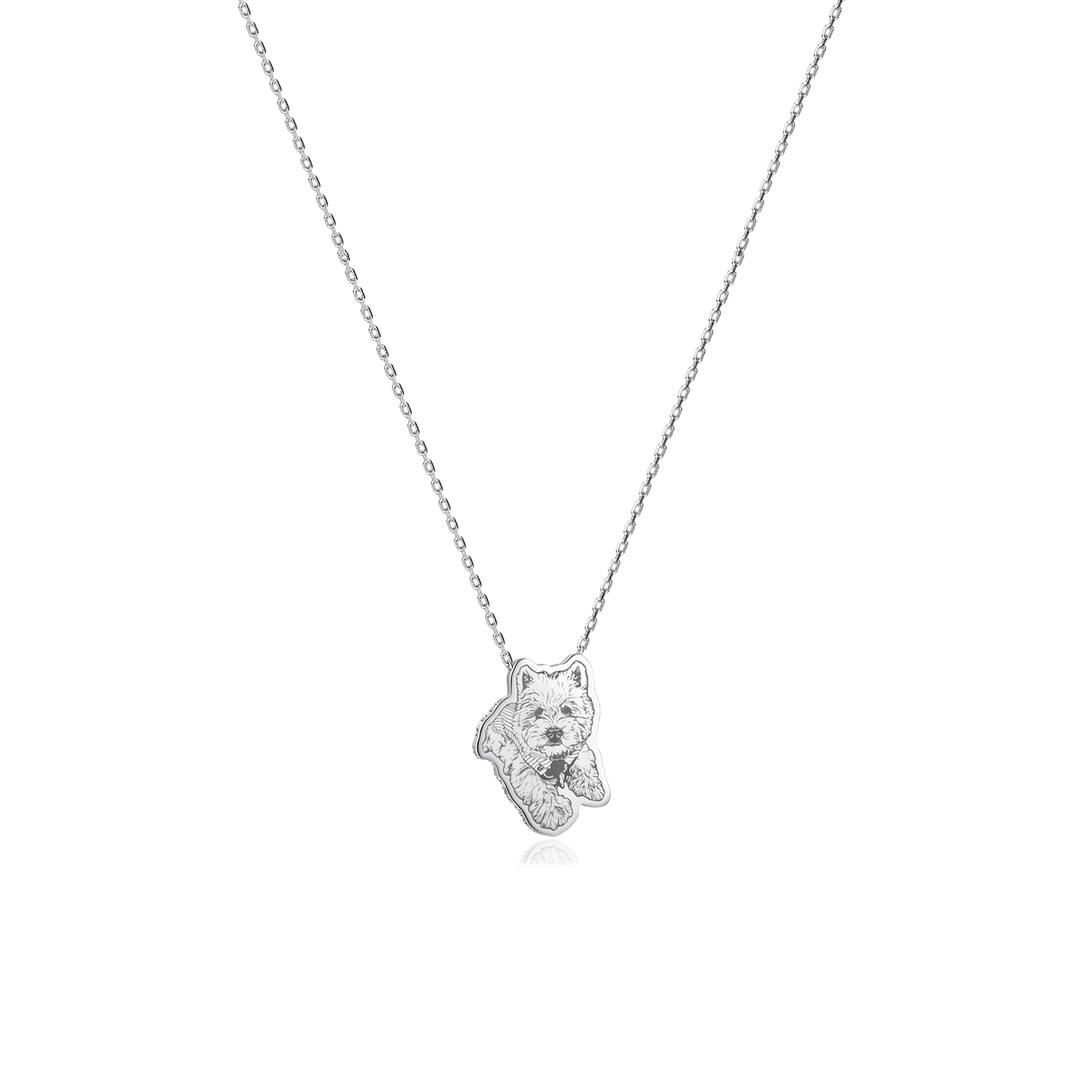 Pet Lover Personalized Necklace, Brass, SN053BR