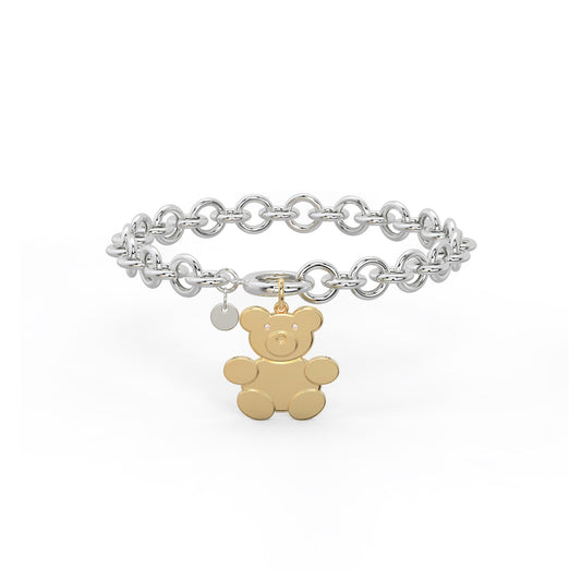 Teddy Family Bracelet in 2 Tunes Color SB008R