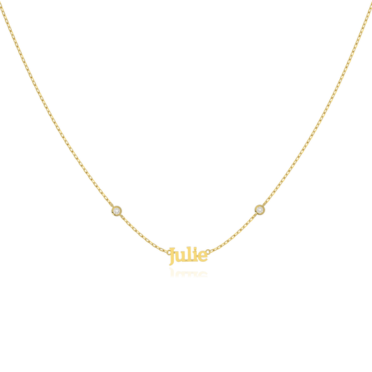 Name Necklace with Emotional Spark SN015B