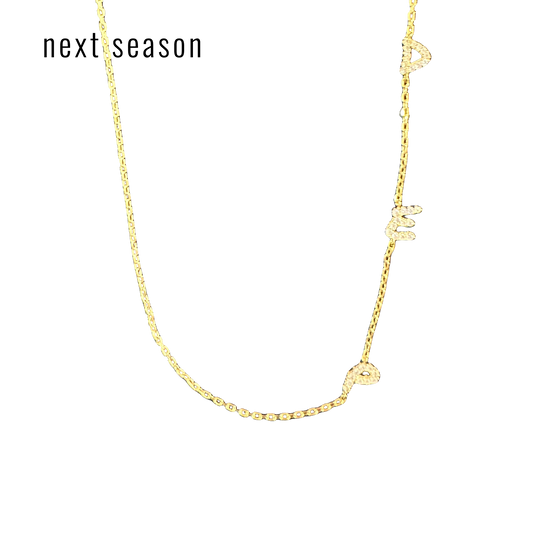 Next Season-InitialLink Tilt Necklace